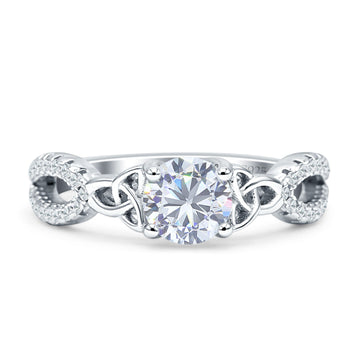 Round Trinity Ring